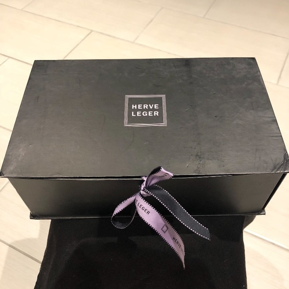 Herve Leger Black Elle Sandals, New! - Picture 8 of 8